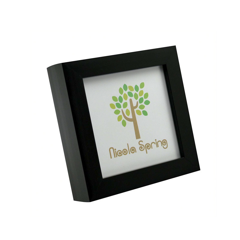 2020 new low price china factory direct sale black  moulding photo frame with shadow box frames wood square