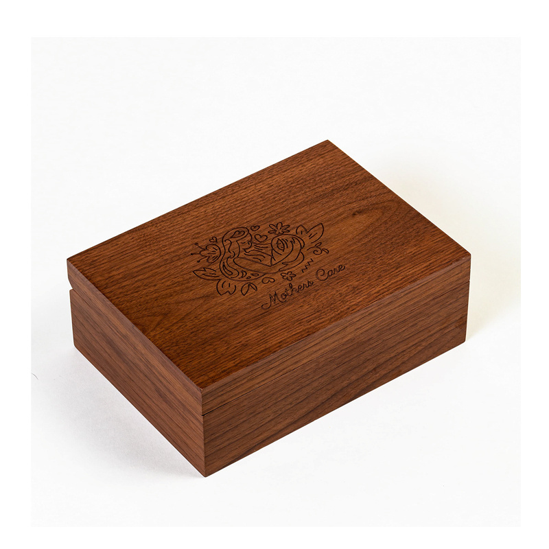 Storage Crates Container Jewelry Box Packaging Luxury Wooden Box with Lid Wood Box Handmade Customized Customized Logo Stamping