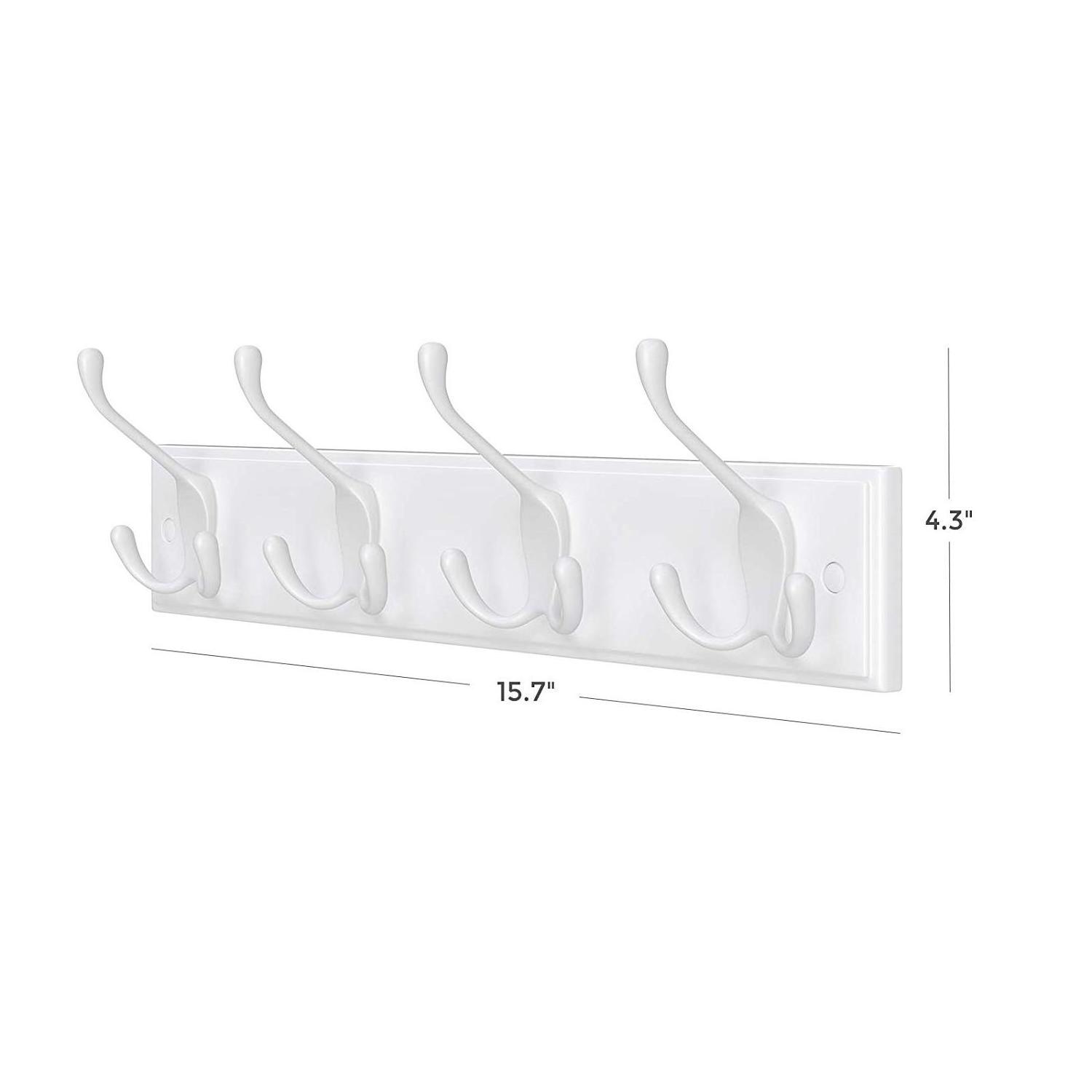 High Quality French modern coat rack  wall nail  white wooden coat hook