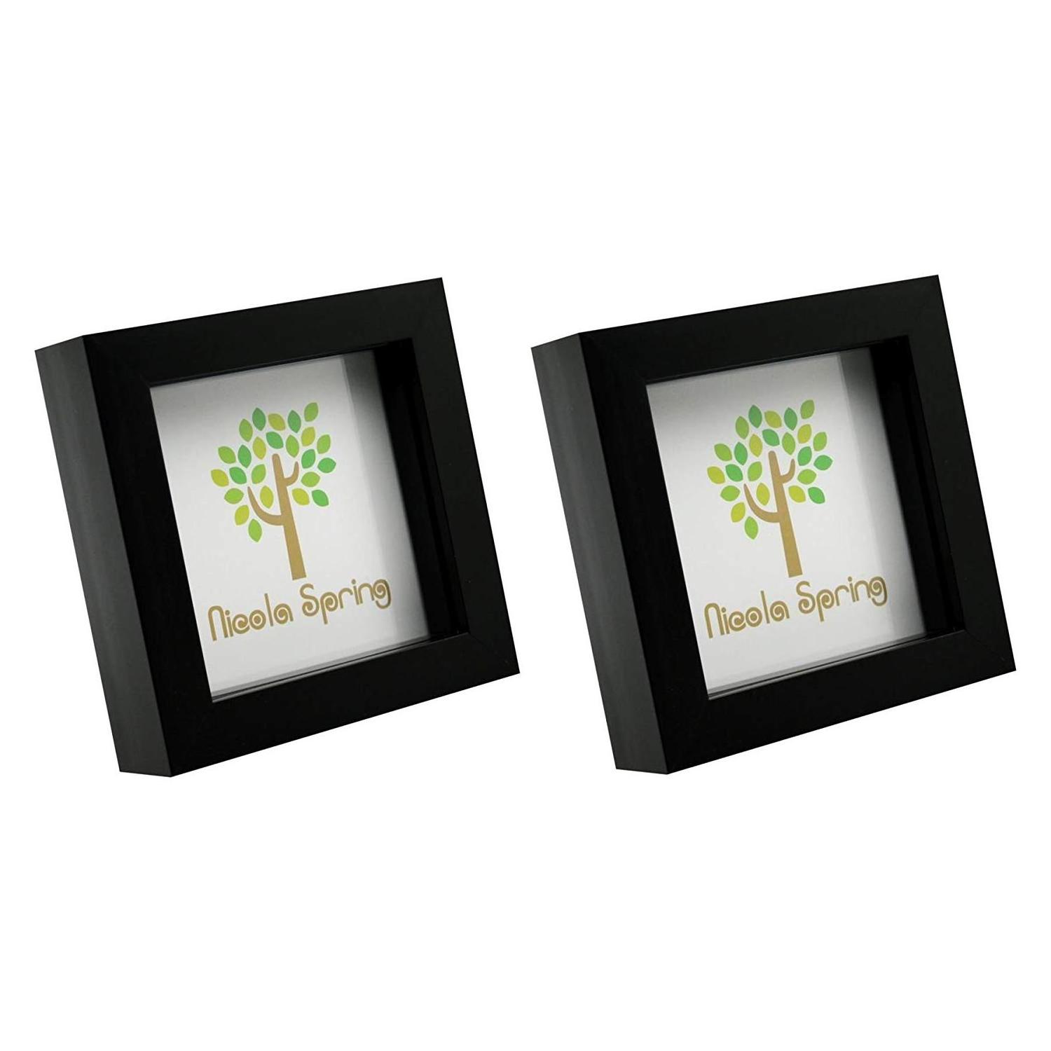 2020 new low price china factory direct sale black  moulding photo frame with shadow box frames wood square