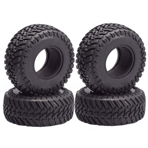 4PCS 108mm 1.9 Inch Rubber Rocks Wheel Tires for 1/10 RC Rock Crawler Axial SCX10 90047 D90 D110 TF2 TRX-4