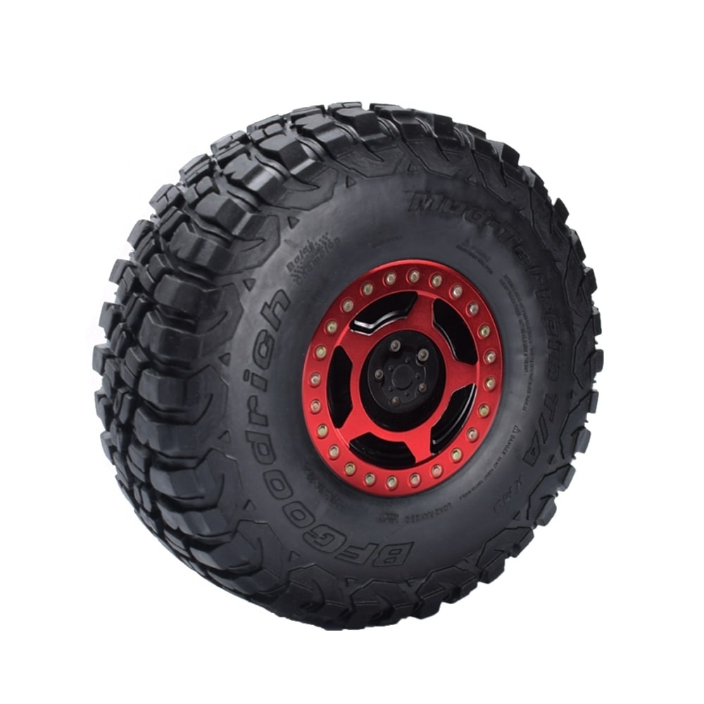 4PCS 120mm 2.2inch Rubber Tyre Wheel Tires for 1/10 RC Crawler Car Axial Wraith SCX10 TRX-4 TF2