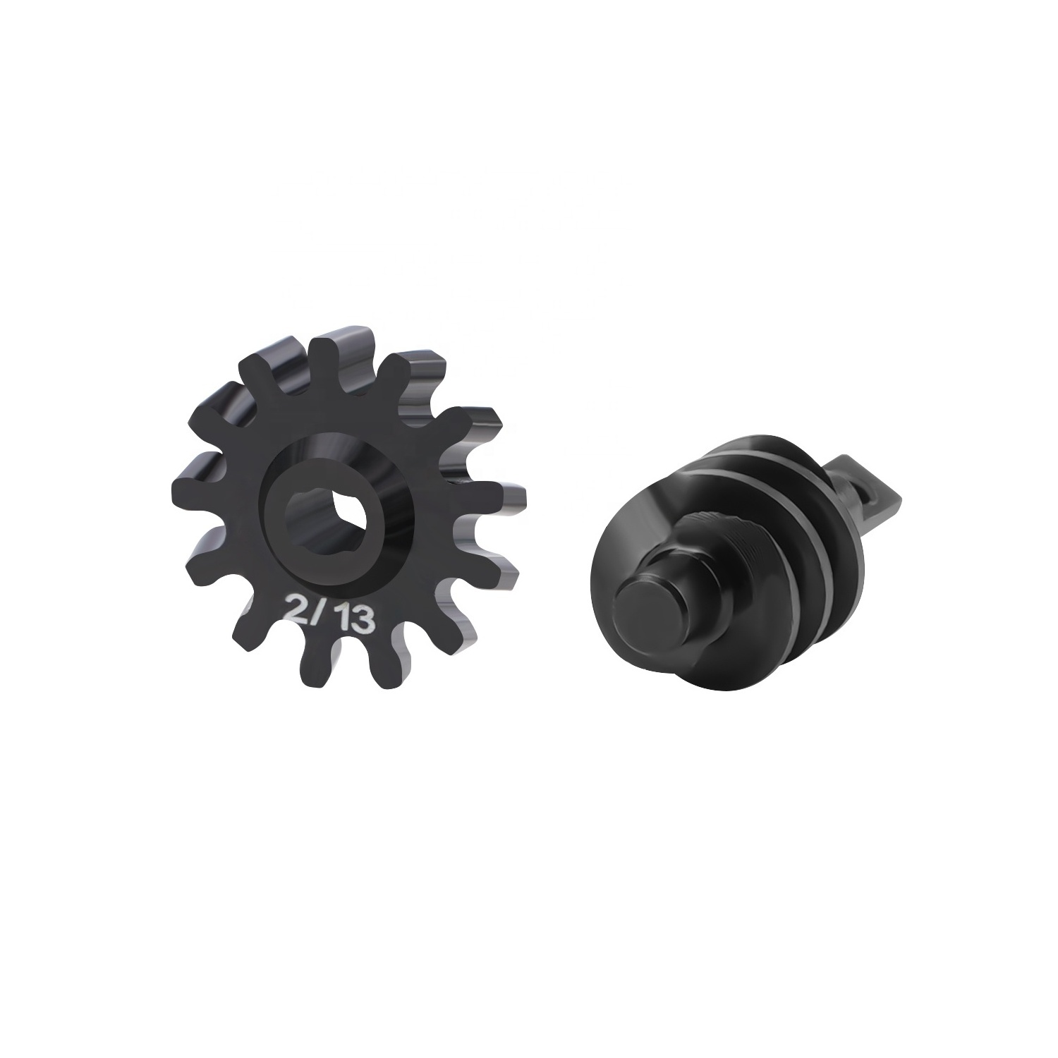 CNC Hardened Steel 2/13T Overdrive OD Gear Set for 1/24 RC Car Axial SCX24 Gladiator Bronco C10 JLU Deadbolt B17 Upgrade Parts