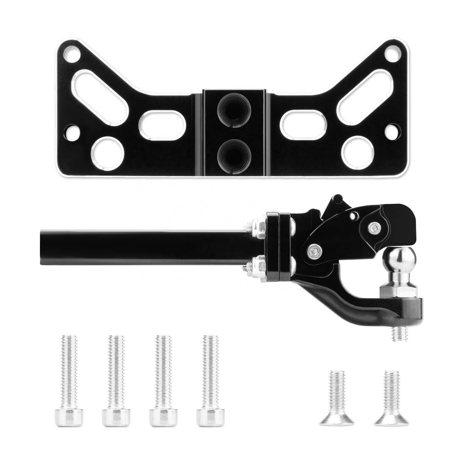 1/6 Scale RC Accessories Tow Hook Drop Hitch Receiver for RC Crawler Car SCX6 JLU Wrangler Upgrade Parts