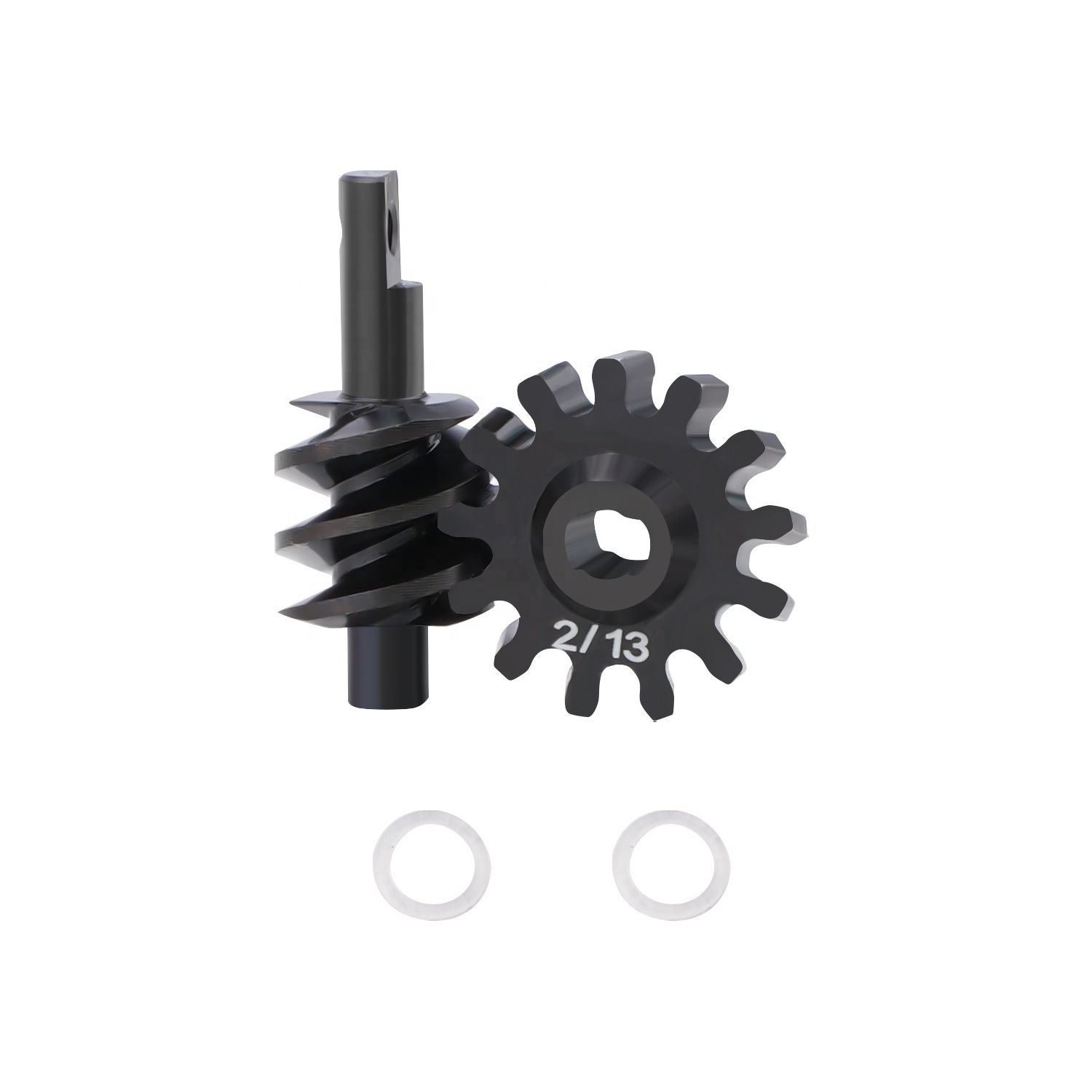 CNC Hardened Steel 2/13T Overdrive OD Gear Set for 1/24 RC Car Axial SCX24 Gladiator Bronco C10 JLU Deadbolt B17 Upgrade Parts