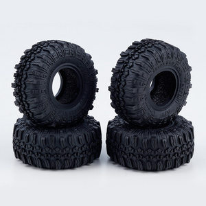 1.0 Tires- 57 * 25mm Super Soft Crawler Tires for TRX4M Axial AX24 SCX24 FCX24 Enduro24 Upgrade