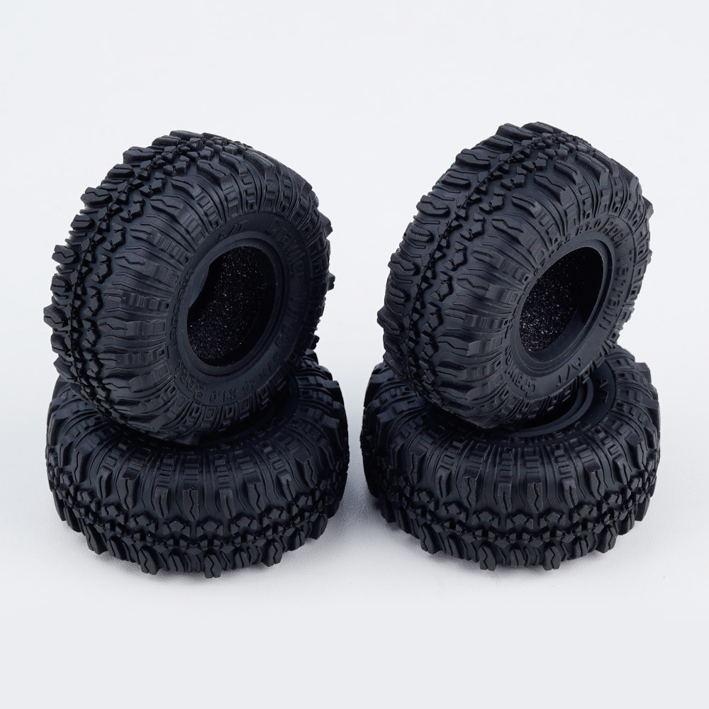 1.0 Tires- 57 * 25mm Super Soft Crawler Tires for TRX4M Axial AX24 SCX24 FCX24 Enduro24 Upgrade