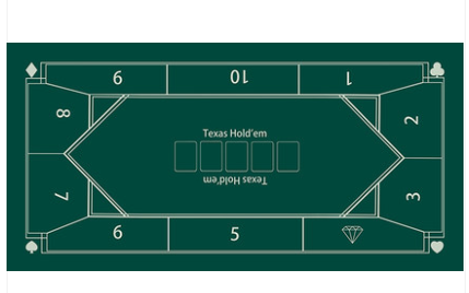 2024  Custom Factory Direct Sales as your Design  100% natural Rubber Poker Table Mat for casino Texas Poker Mat