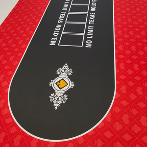 2023  Custom Stylish Waterproof Custom Game Board Natural Rubber Card Play Poker Table Mat With Playmat Pads Cut  Nontoxic mat