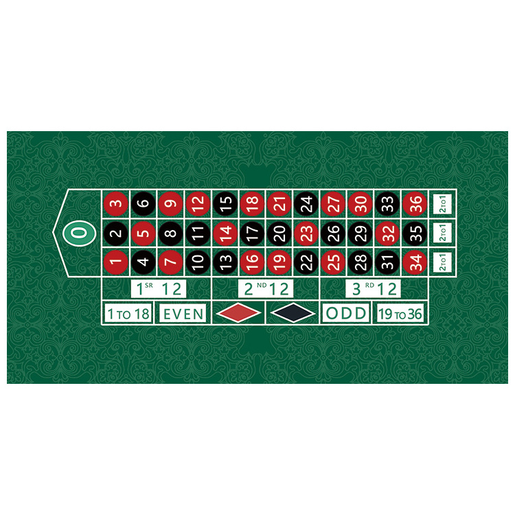 2023 Hot Sell Custom Non-slip Rubber Poker Blackjack Table Felt Casino Picks Texas Poker Mat