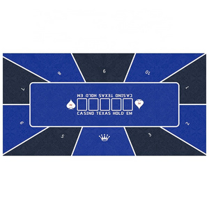 2023  factory  supply high quality custom Texas Hold'em Set Mat for Casino poker OEM design and size Rubber Poker Table Mat