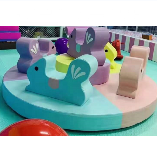 Electric soft play carousel soft play electric  carousel