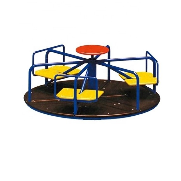 Attractive kids mini merry go round kids balance fitness equipment roundabout carousel