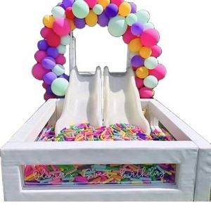 Adult ball pit white square ball pit