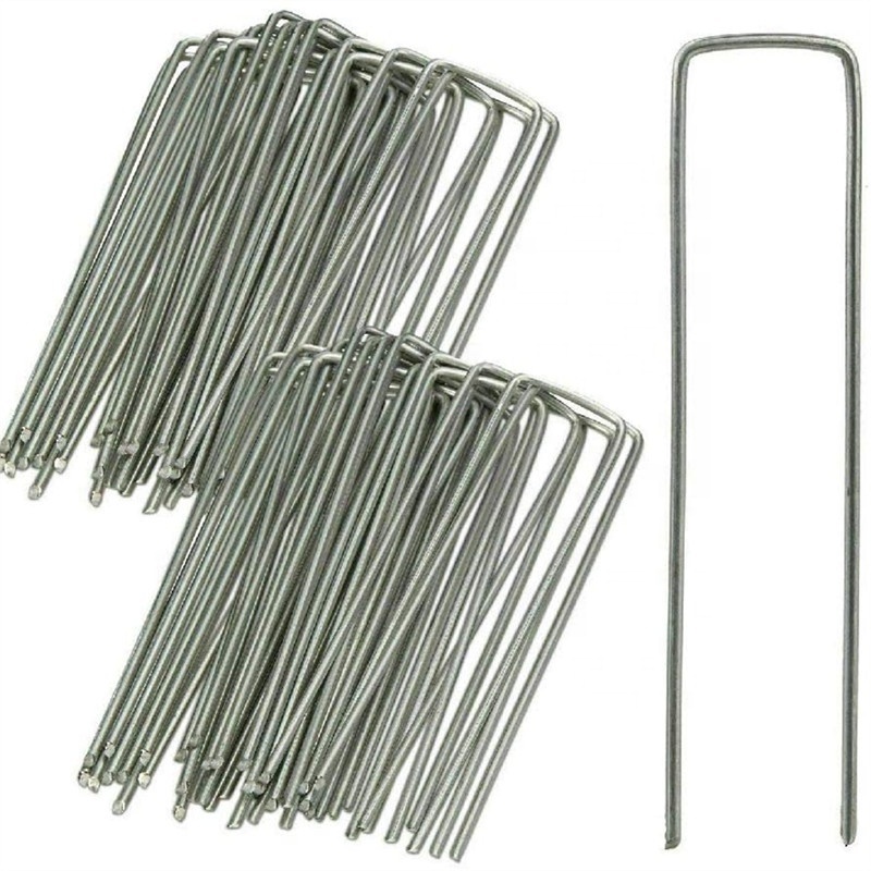 galvanized steel garden ground stakes landscape fabric u shaped nails garden sod staples