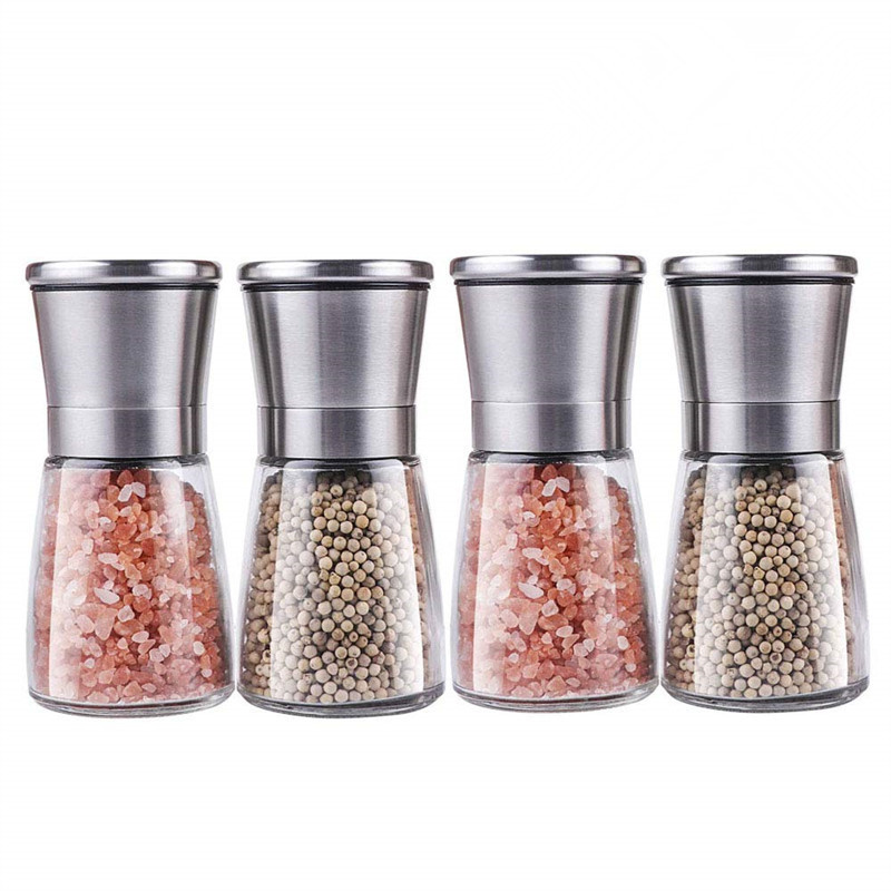 Stainless steel herb and salt grinder custom spice mill, heavy duty spice grinder coffee grinder