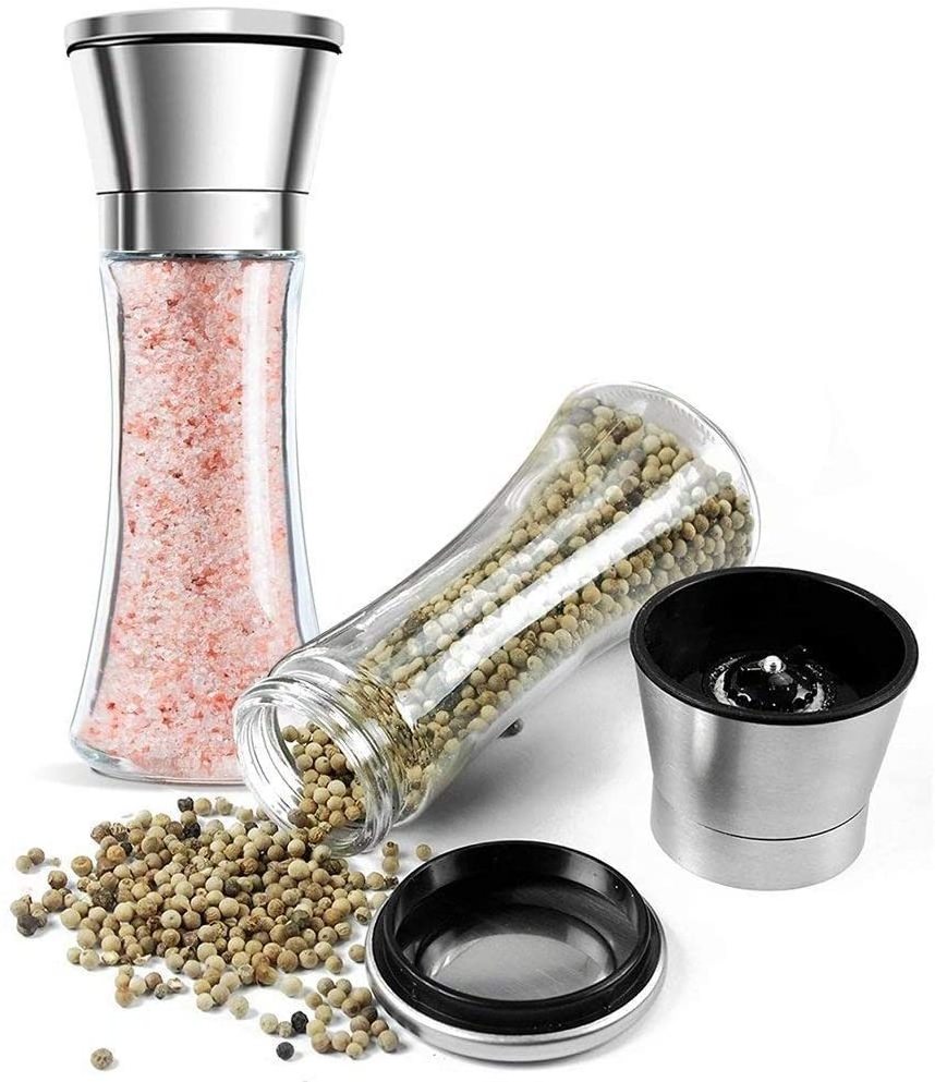 Stainless steel herb and salt grinder custom spice mill, heavy duty spice grinder coffee grinder