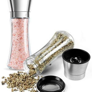 Stainless steel herb and salt grinder custom spice mill