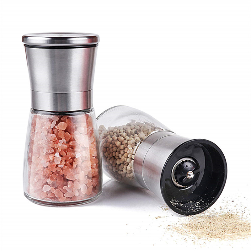 Stainless steel herb and salt grinder custom spice mill, heavy duty spice grinder coffee grinder