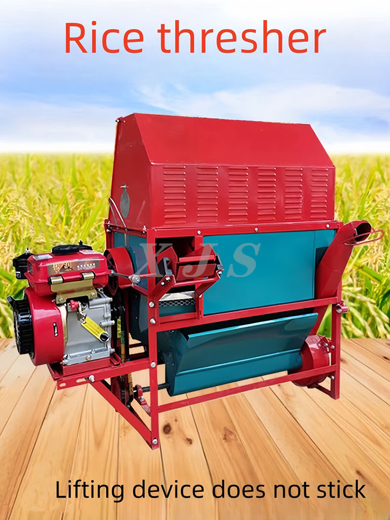 Multi functional Portable Grain Threshing Small Mini Rice and Wheat Thresher Thresher Household Rice Thresher