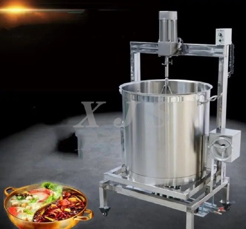 gas heating pot with mixer for chili sauce caramel sauce jam cooking pot Porridge soup syrup boiler stirring pot