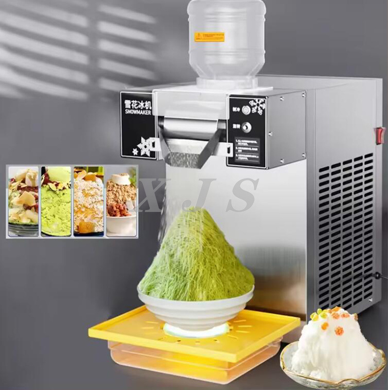 Automatic Snowflake Flake Cream Crusher Maker Make Shaved Ice Machine