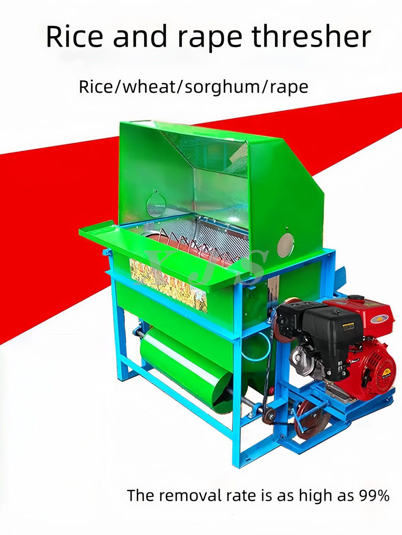 Multi functional Portable Grain Threshing Small Mini Rice and Wheat Thresher Thresher Household Rice Thresher