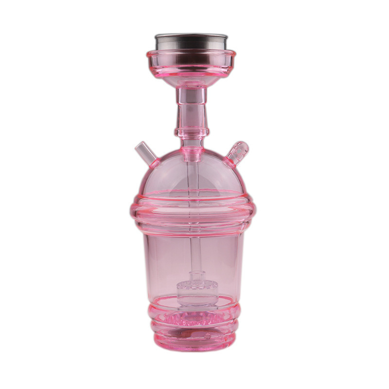 Portable Led Shisha Hookah Cup Shape Car Travel Plastic Hookah Set with Hookah Accessories