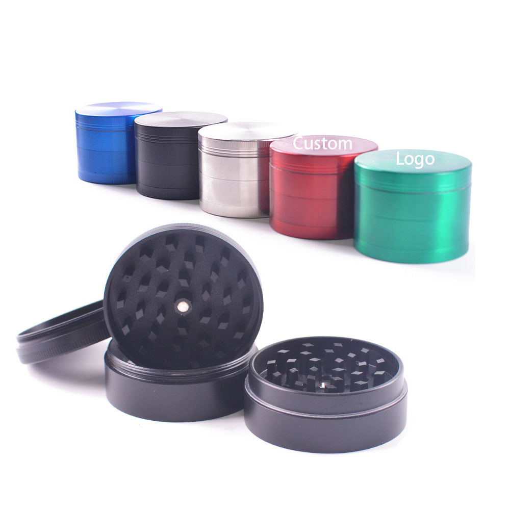 Classic 4 Parts Zinc Alloy Herb Grinder Tobacco Crusher Grinder 40MM 50MM 55MM 63MM