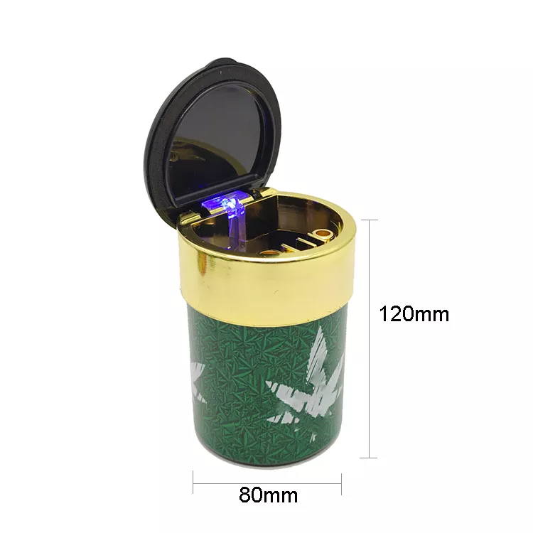 Wholesale Cool Plastic Led Car Ashtray With Lid Smokeless Cigar Smoking Ashtray Custom Ash Tray