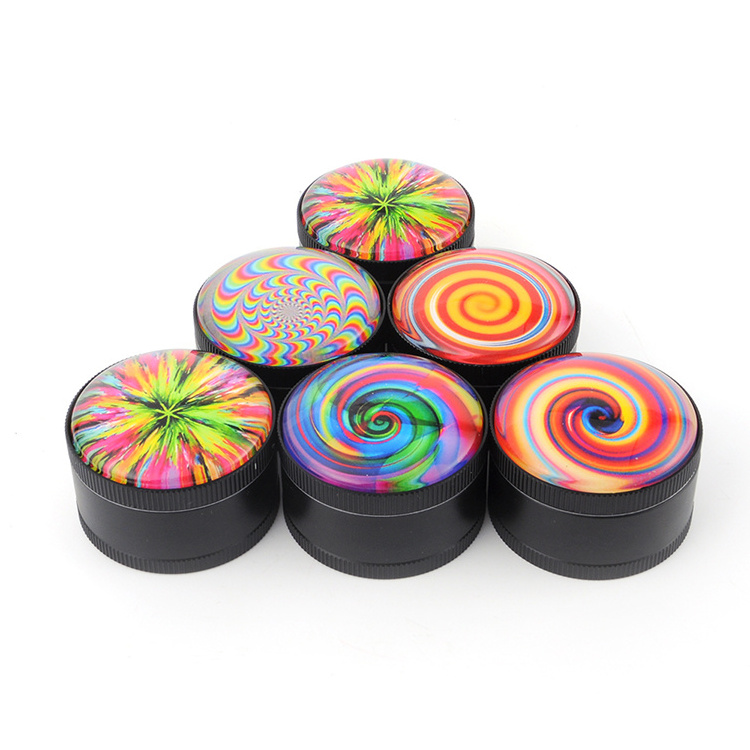 Kaleidoscope Fish Eye Grinder Premium Cool CNC Herb Tobacco Grinder