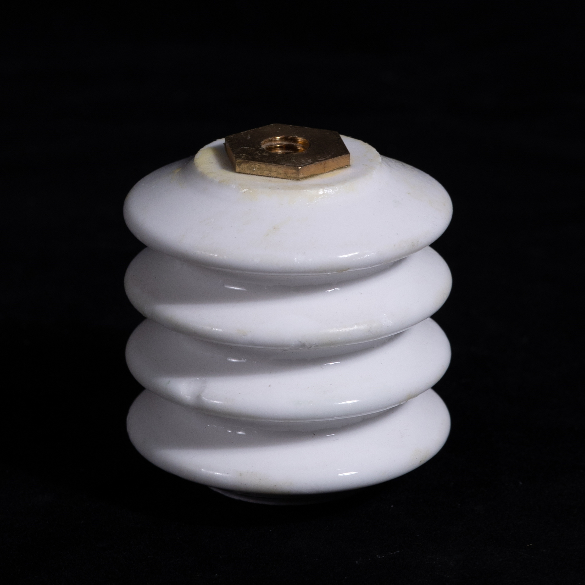 Glazed Heat resistance 95% alumina ceramic isolator yarn guide wheel coil guide pillar column