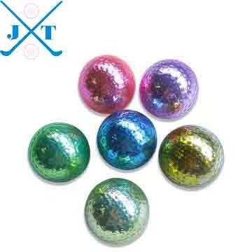 Wholesale festival shine and dazzling gold-plated golf balls