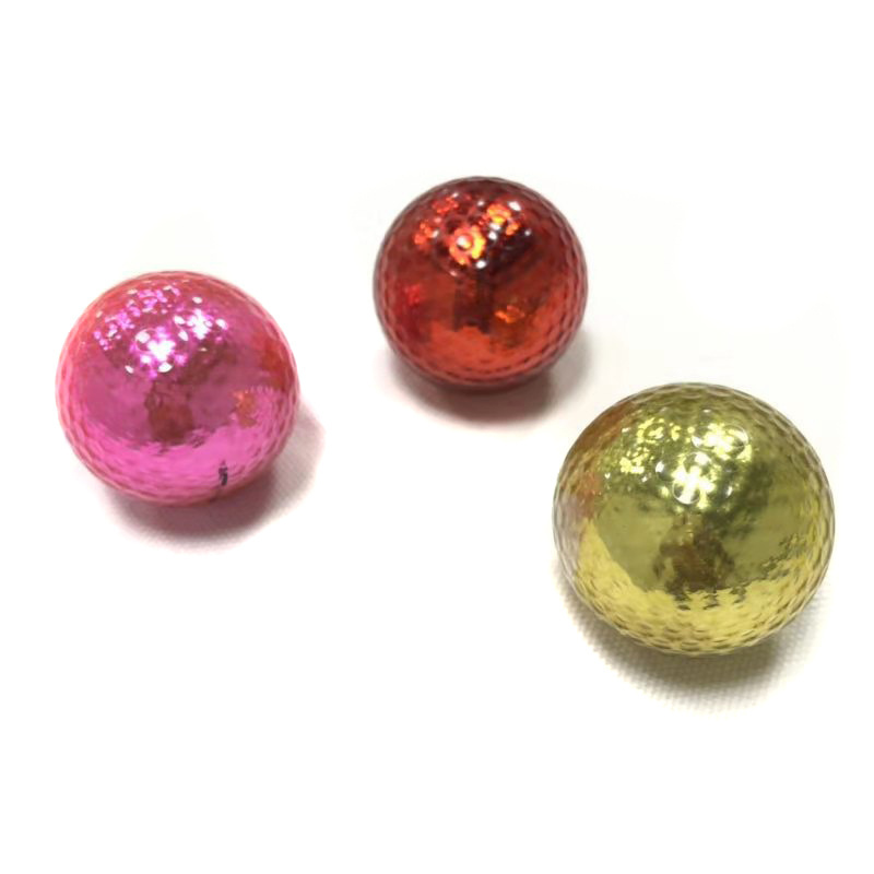 Wholesale festival shine and dazzling gold-plated golf balls