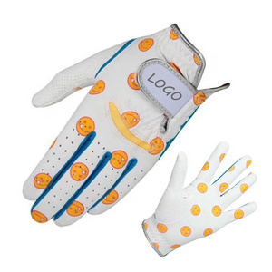 premium bulk personalized colored oem wholesale golf gloves with logo  golf gloves men's cabretta leather golf gloves