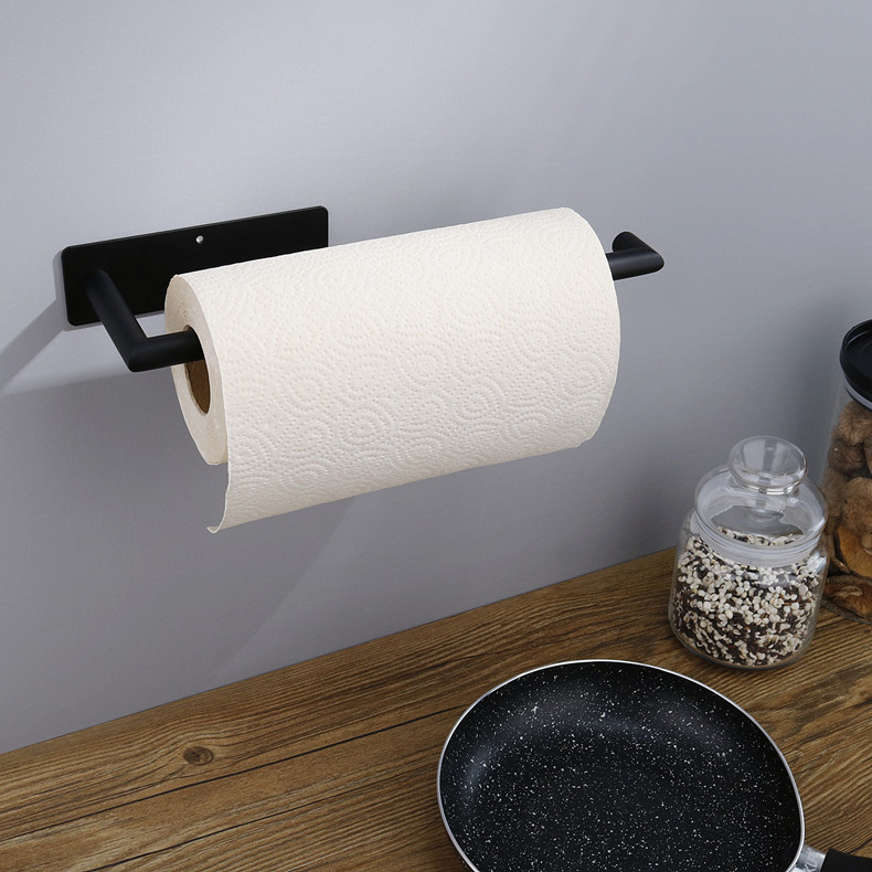 Wall Mount 304 Stainless Steel Kitchen Bathroom Hanging Hanger Towel Roll Tissue Toilet Paper Holder