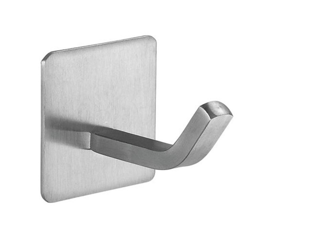 Stainless Flat Wall Hook, Self Adhesive Wall Hook, Towel Robe Coat Hanger Key Rack