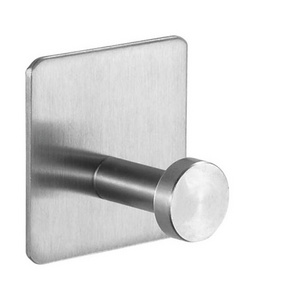 Stainless Flat Wall Hook, Self Adhesive Wall Hook, Towel Robe Coat Hanger Key Rack