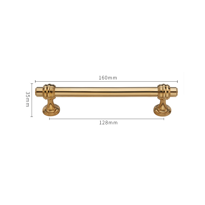 WEKIS Modern Bedroom Home Furniture Hardware Gold Kitchen Hardware  Brass Gold Dresser Pulls Handles Cabinet Handle Drawer Pull