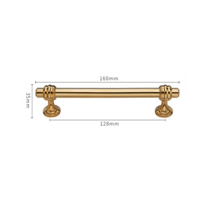 WEKIS Modern Bedroom Home Furniture Hardware Gold Kitchen Hardware  Brass Gold Dresser Pulls Handles Cabinet Handle Drawer Pull