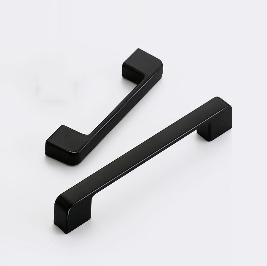 WEKIS Mid Century Drawer Pulls Solid Furniture Antique Drawer Modern Kitchen Cabinet Handles Black Cabinet Wardrobe Handle