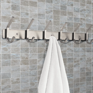 Modern Bathroom Wall Mounted Stainless Steel Heavy Duty Coat Clothes Towel Hook Rack