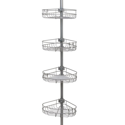 Factory Wholesale Bathroom Corner Rack Shower Gel Shampoo Display Shelf Organizer Metal Shower Rack