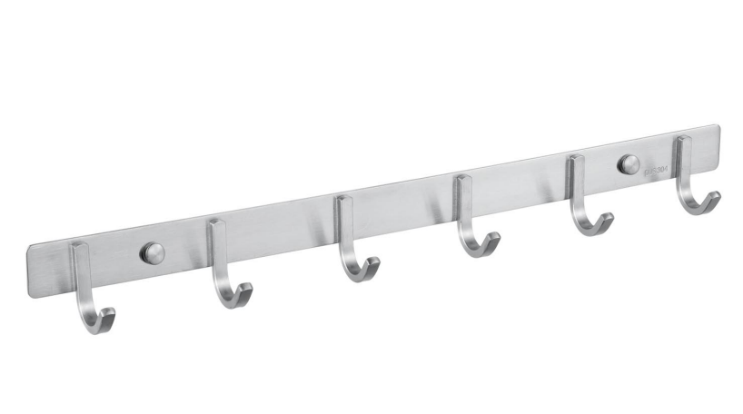 Modern Bathroom Wall Mounted Stainless Steel Heavy Duty Coat Clothes Towel Hook Rack