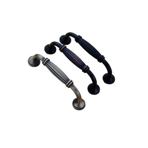 WEKIS Durable Aluminum Alloy 96/128Mm Single Hole Drawer Pull Handles Decorative Drawer Pulls Flat Black Cabinet Hardware