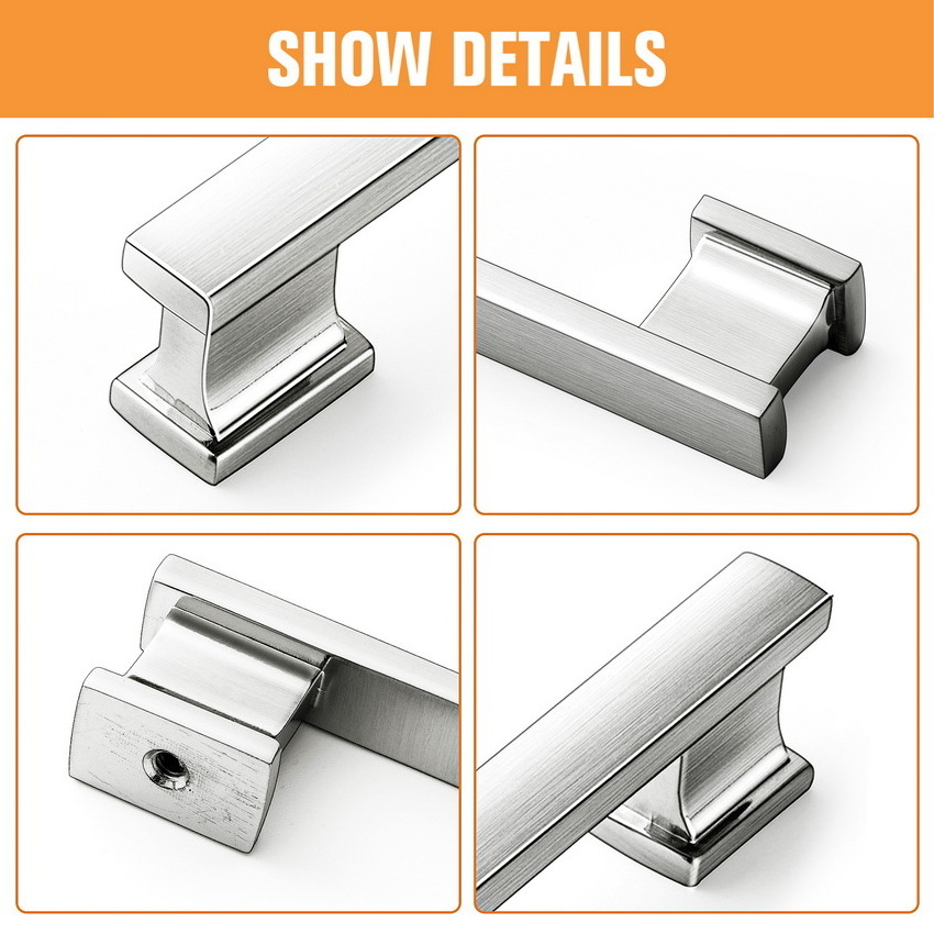 Hardware Accessories Wardrobe Dressing Table Handle Zinc Alloy Drawer Bronze Pull Kitchen Furniture Cabinet Door Handle