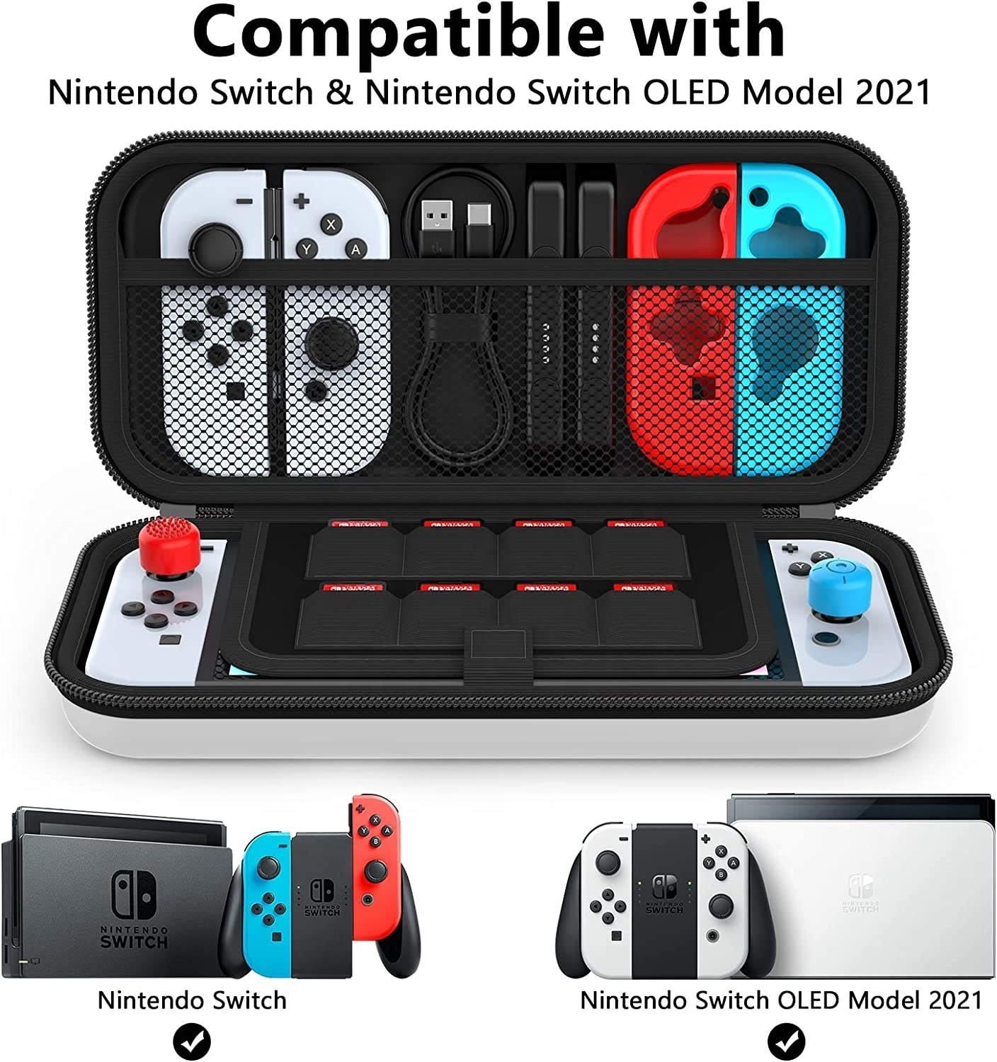 Custom Portable Zipper Lightweight EVA Video Game Case for Nintendo Switch Lite Travel Carrying