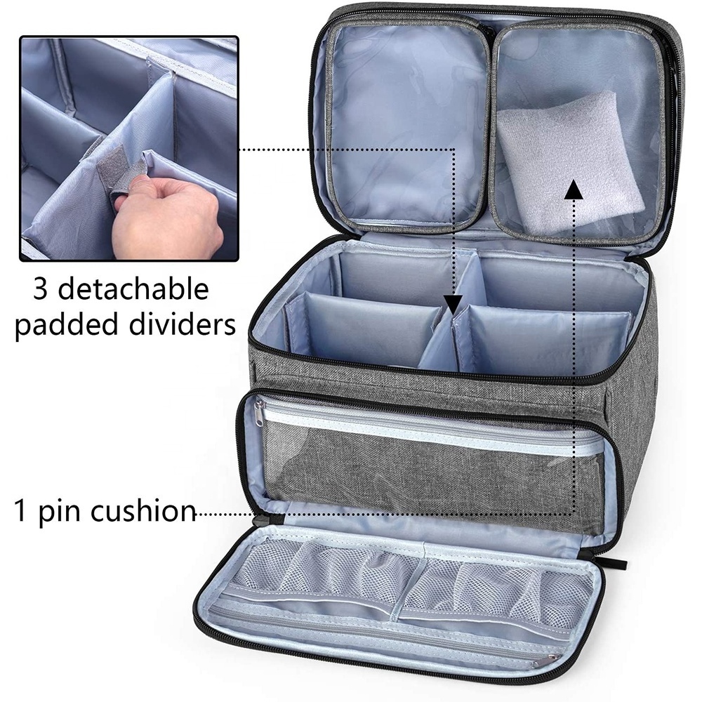 Universal Sewing Machine Tote Travel Case Compatible with Most Standard Sewing Machine and Accessories