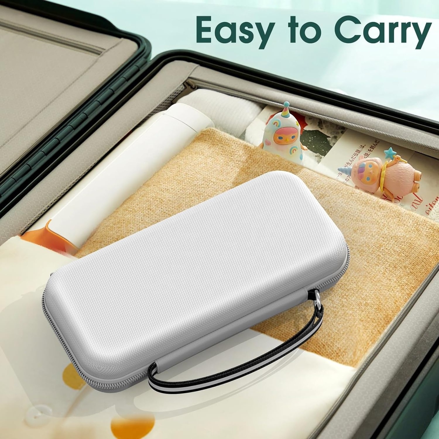 Switch Carry Bag for Nintendo Switch & Switch OLED Game, Hard Travel EVA Case for Switch Console & Accessories Storage