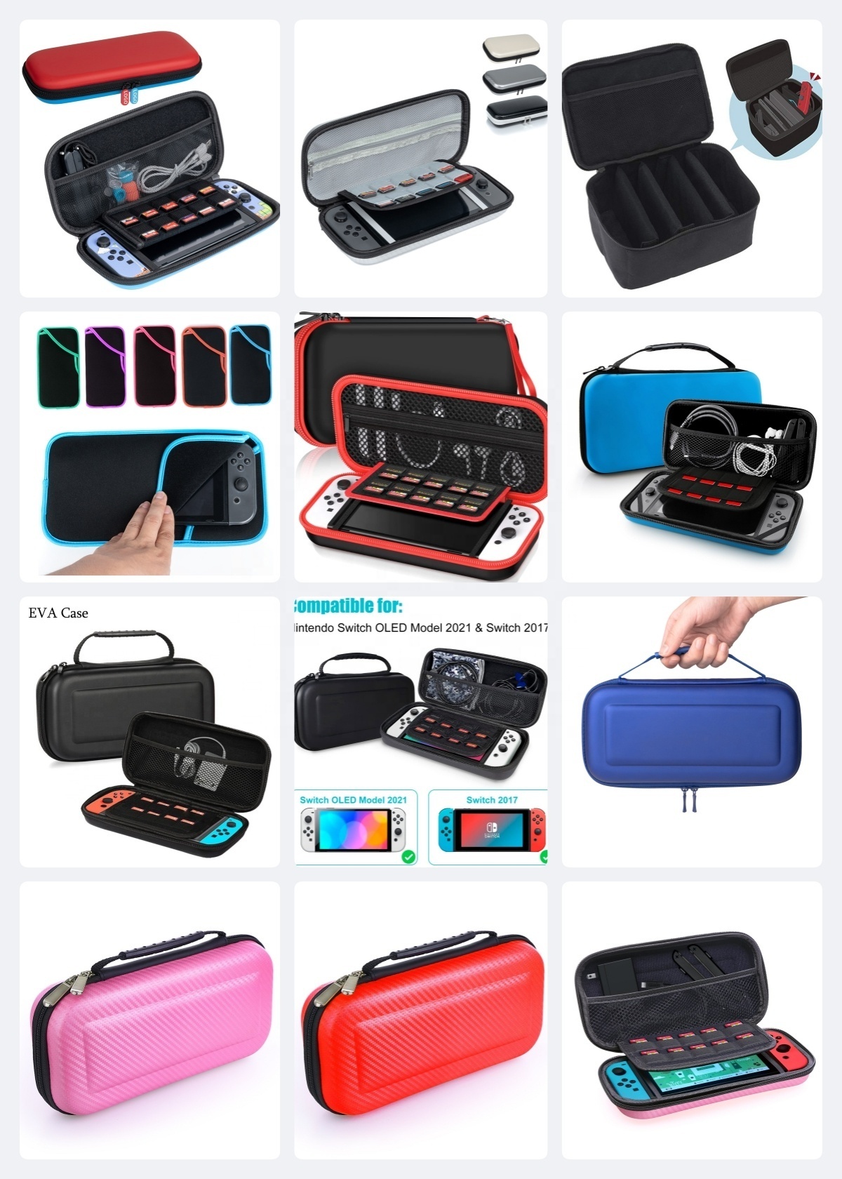 Wholesale Portable Hard Eva Carry Switch Durable Eva Case Games Pouch For Nintendo Switch